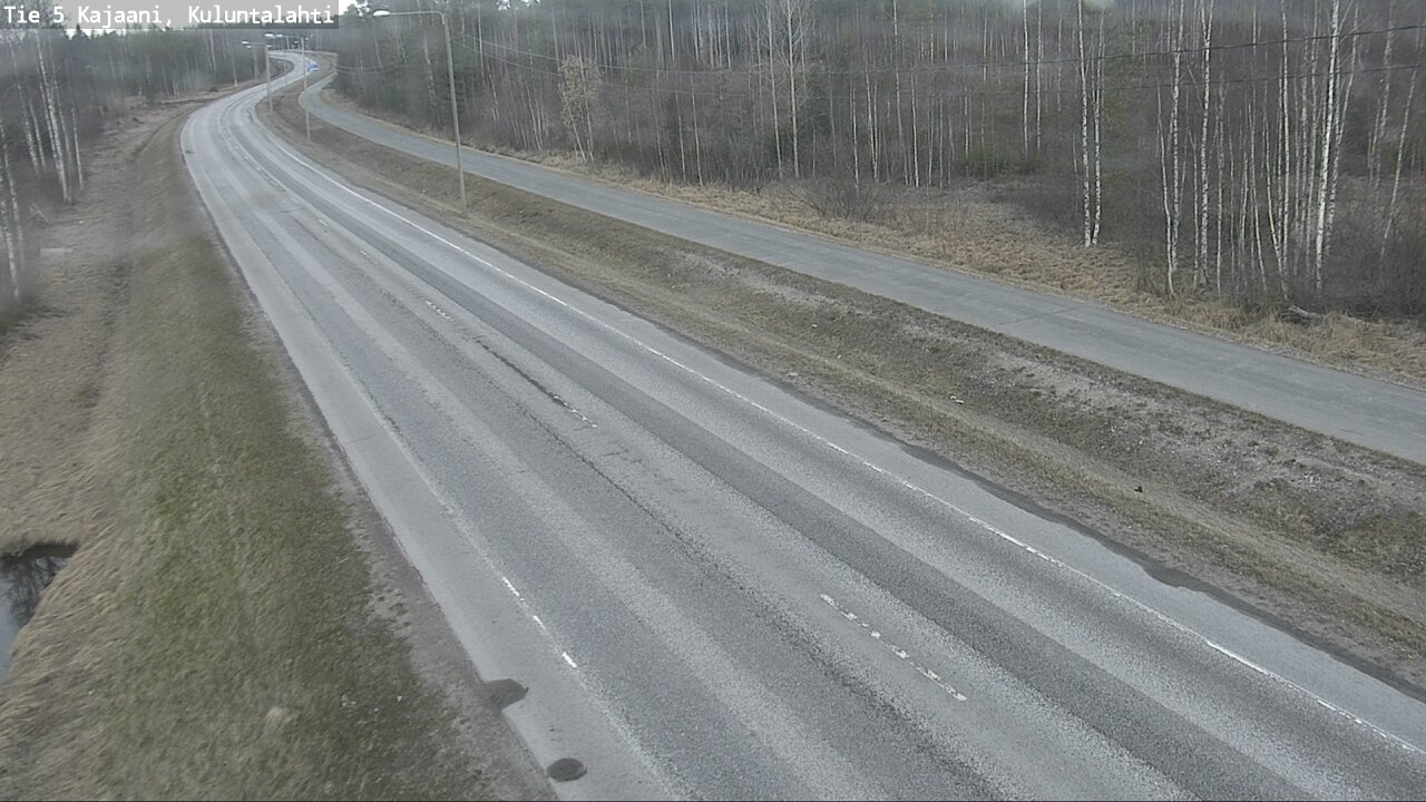 Weather Camera Image Väg 5 Kajaani, Kuluntalahti, Kajaani, Kainuu