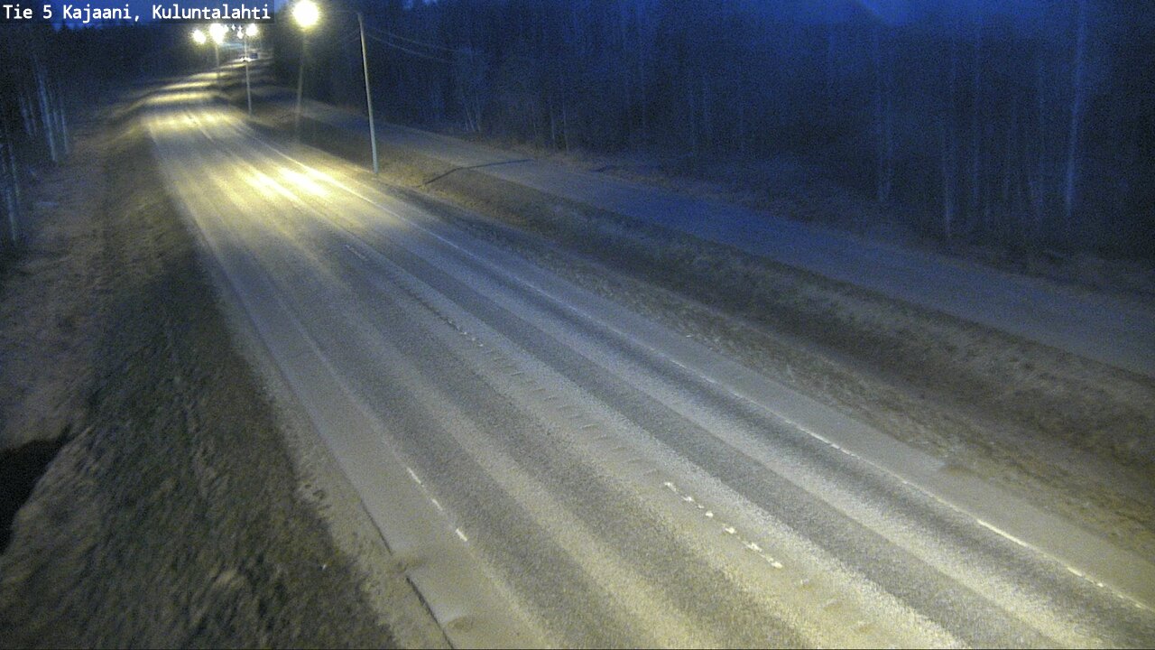 Weather Camera Image Väg 5 Kajaani, Kuluntalahti, Kajaani, Kainuu