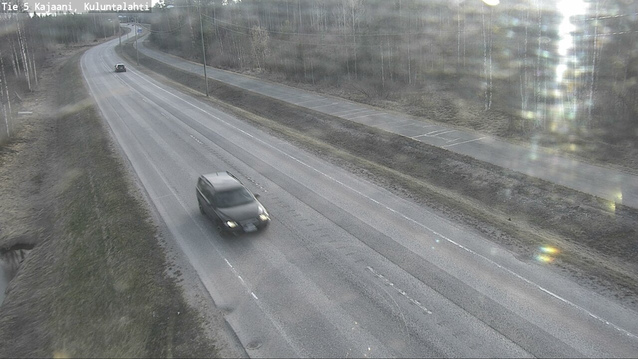 Weather Camera Image Väg 5 Kajaani, Kuluntalahti, Kajaani, Kainuu