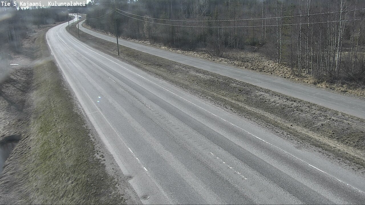 Weather Camera Image Väg 5 Kajaani, Kuluntalahti, Kajaani, Kainuu