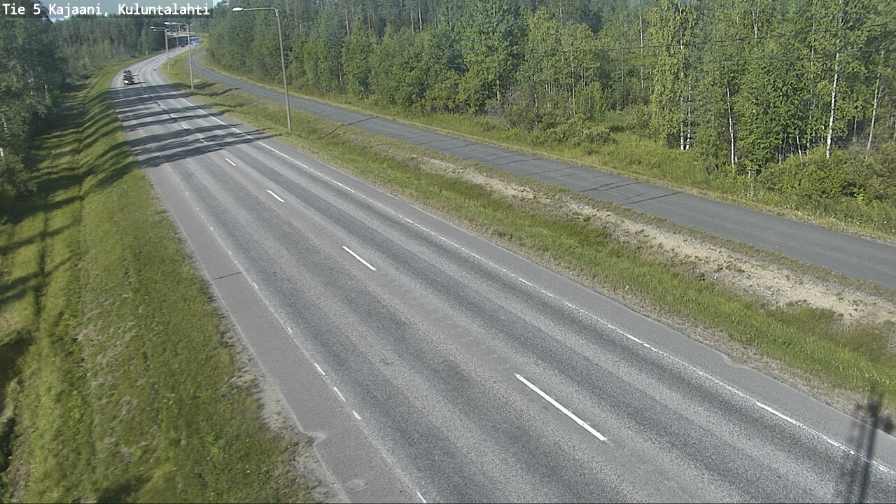 Weather Camera Image Väg 5 Kajaani, Kuluntalahti, Kajaani, Kainuu