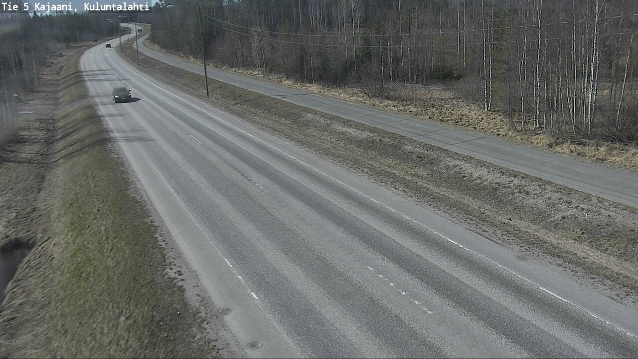 Weather Camera Image Väg 5 Kajaani, Kuluntalahti, Kajaani, Kainuu