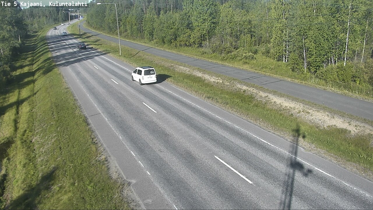Weather Camera Image Väg 5 Kajaani, Kuluntalahti, Kajaani, Kainuu