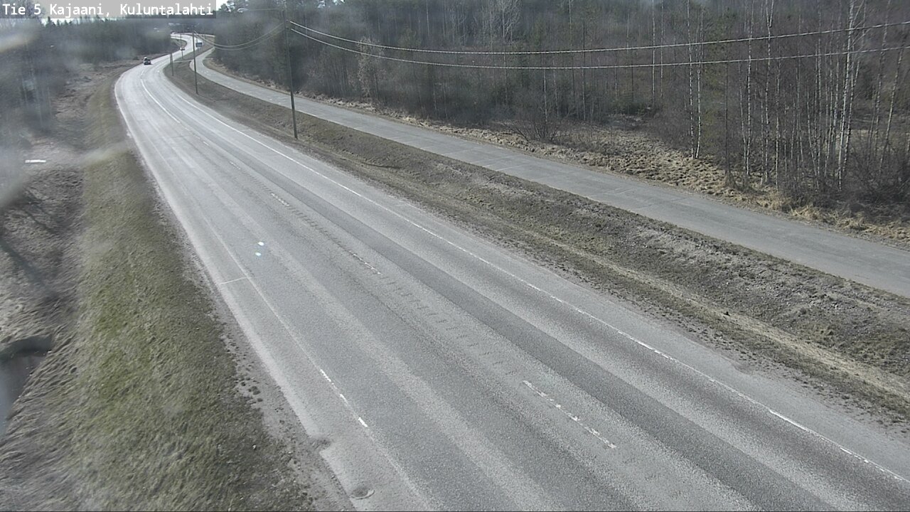 Weather Camera Image Väg 5 Kajaani, Kuluntalahti, Kajaani, Kainuu