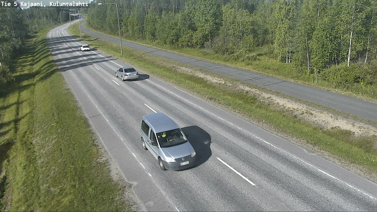Weather Camera Image Väg 5 Kajaani, Kuluntalahti, Kajaani, Kainuu