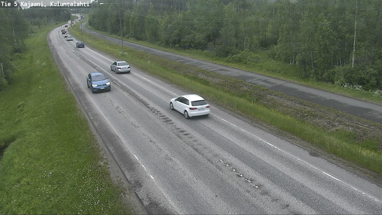 Weather Camera Image Väg 5 Kajaani, Kuluntalahti, Kajaani, Kainuu