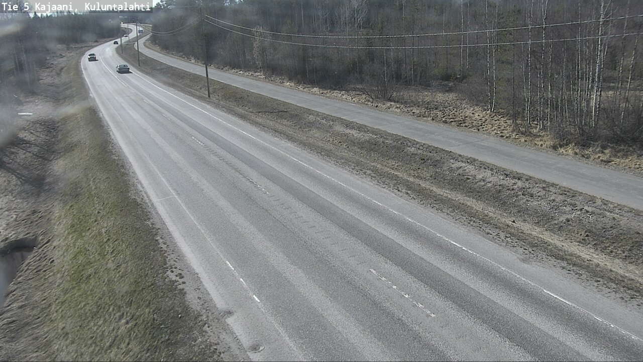 Weather Camera Image Väg 5 Kajaani, Kuluntalahti, Kajaani, Kainuu