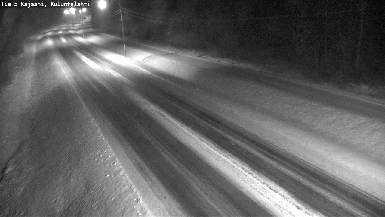 Weather Camera Image Väg 5 Kajaani, Kuluntalahti, Kajaani, Kainuu