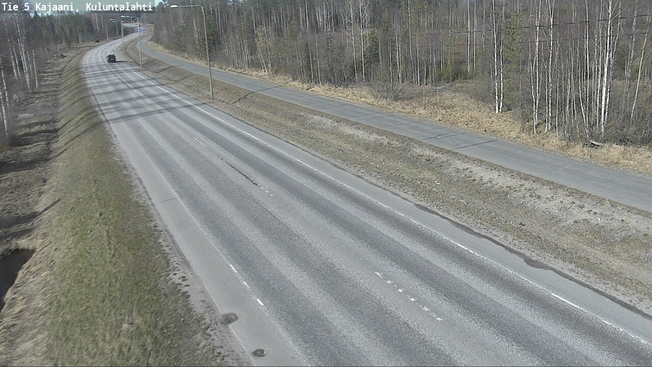 Weather Camera Image Väg 5 Kajaani, Kuluntalahti, Kajaani, Kainuu