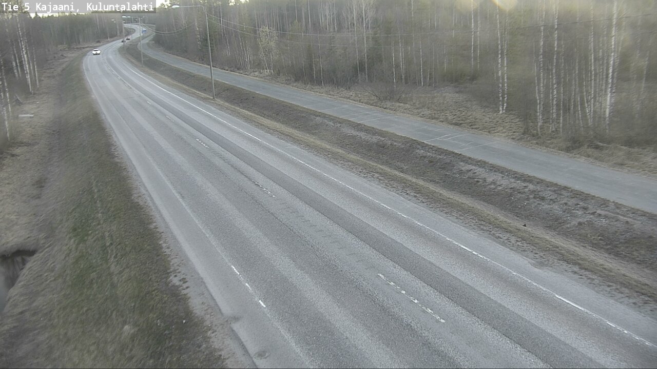 Weather Camera Image Väg 5 Kajaani, Kuluntalahti, Kajaani, Kainuu