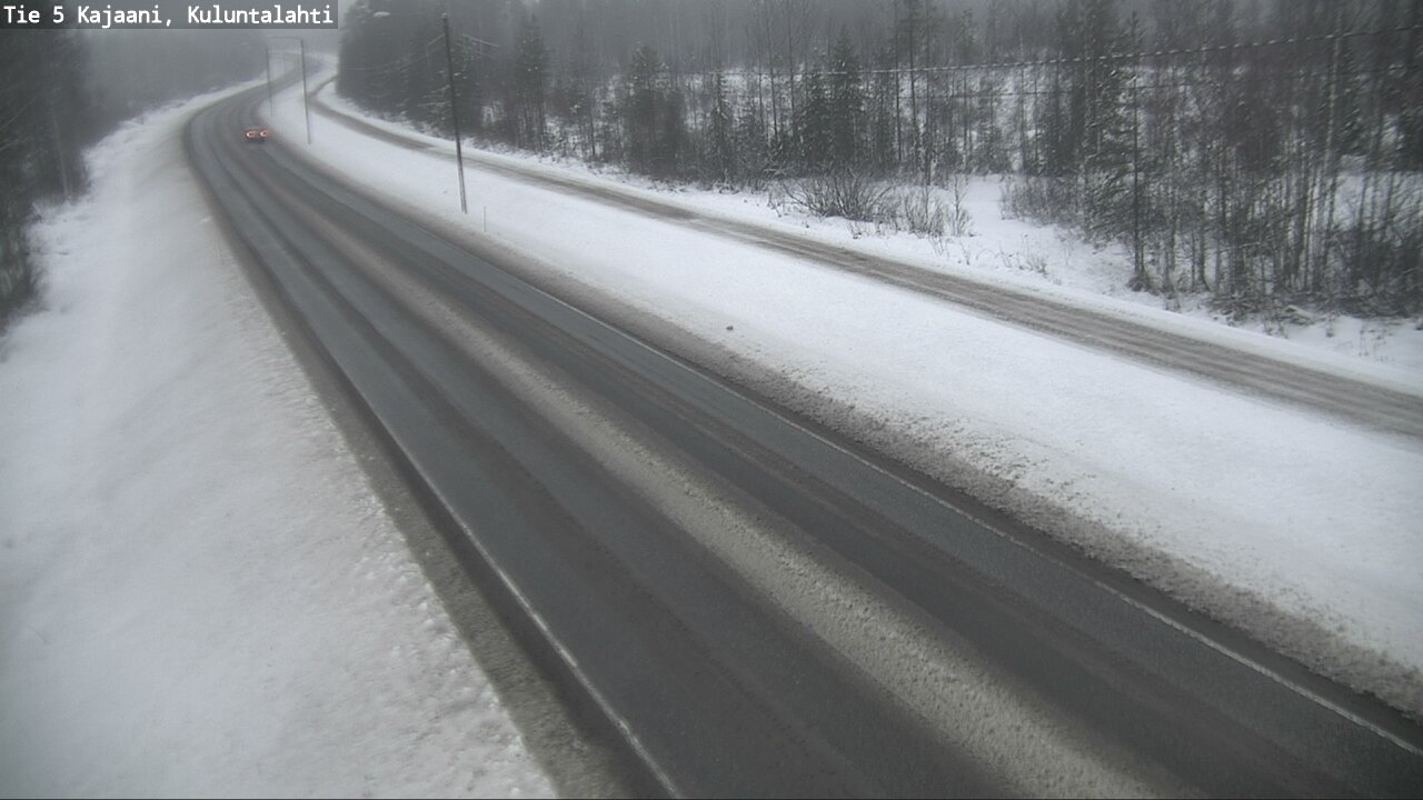 Weather Camera Image Väg 5 Kajaani, Kuluntalahti, Kajaani, Kainuu