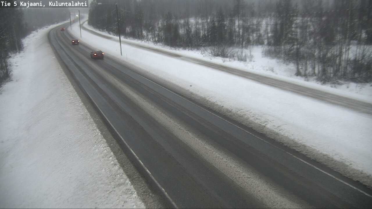 Weather Camera Image Väg 5 Kajaani, Kuluntalahti, Kajaani, Kainuu
