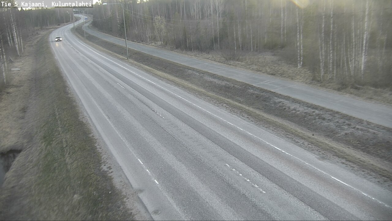 Weather Camera Image Väg 5 Kajaani, Kuluntalahti, Kajaani, Kainuu