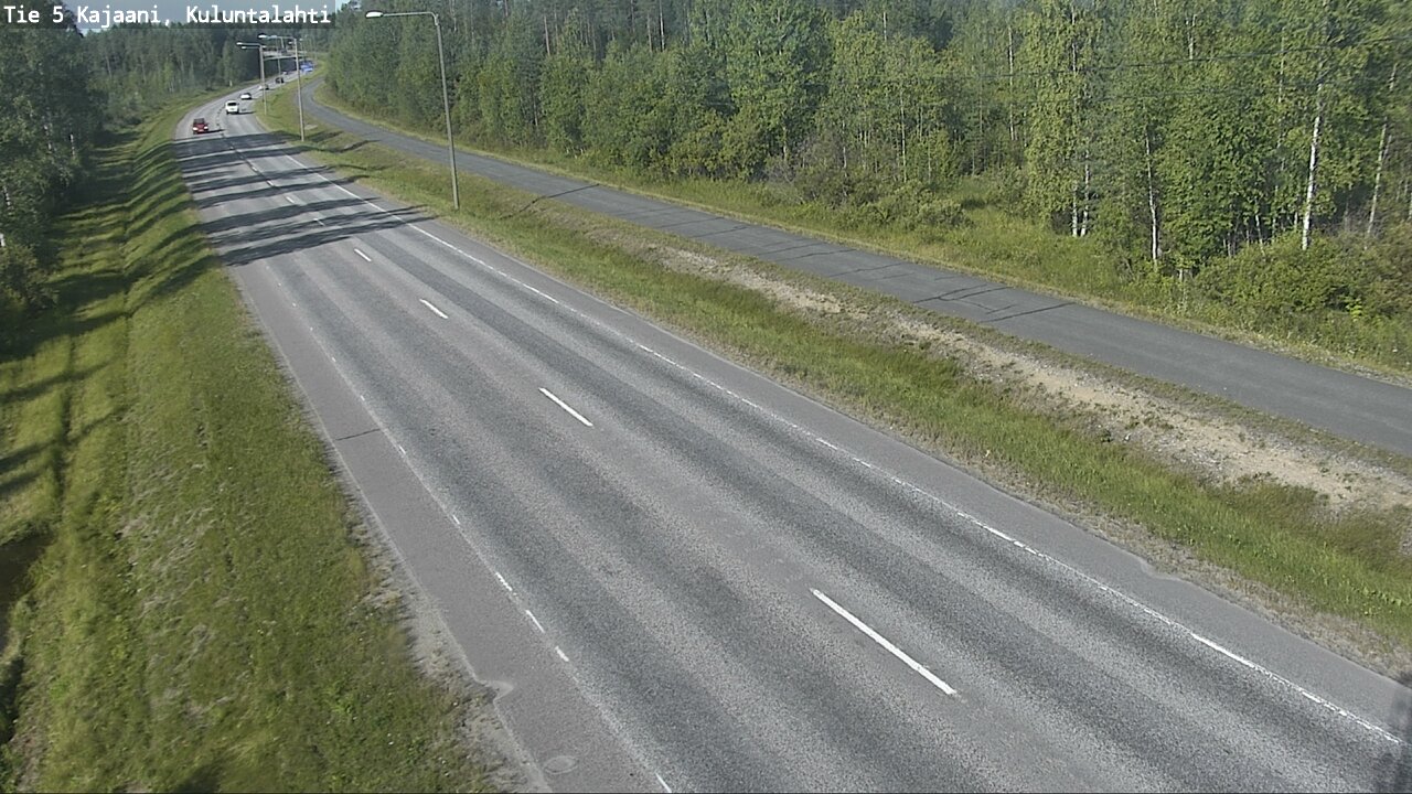 Weather Camera Image Väg 5 Kajaani, Kuluntalahti, Kajaani, Kainuu