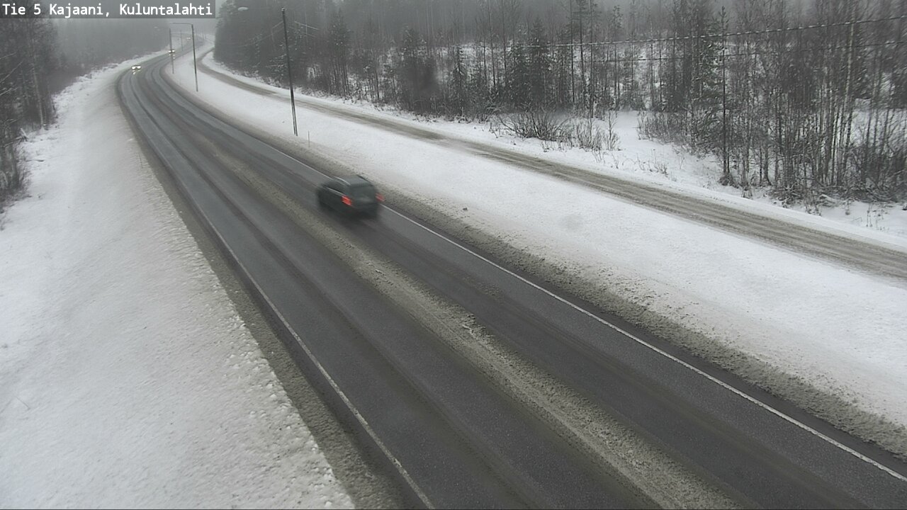 Weather Camera Image Väg 5 Kajaani, Kuluntalahti, Kajaani, Kainuu
