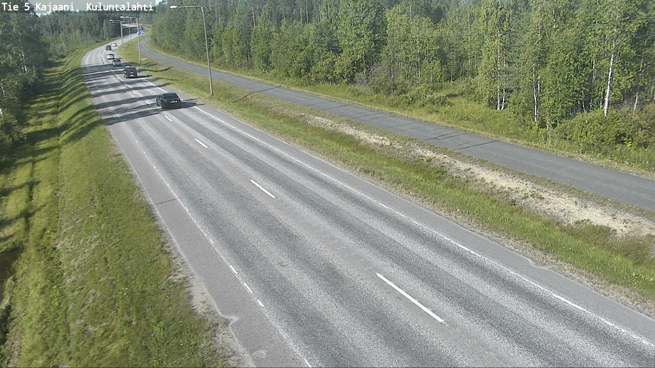 Weather Camera Image Väg 5 Kajaani, Kuluntalahti, Kajaani, Kainuu