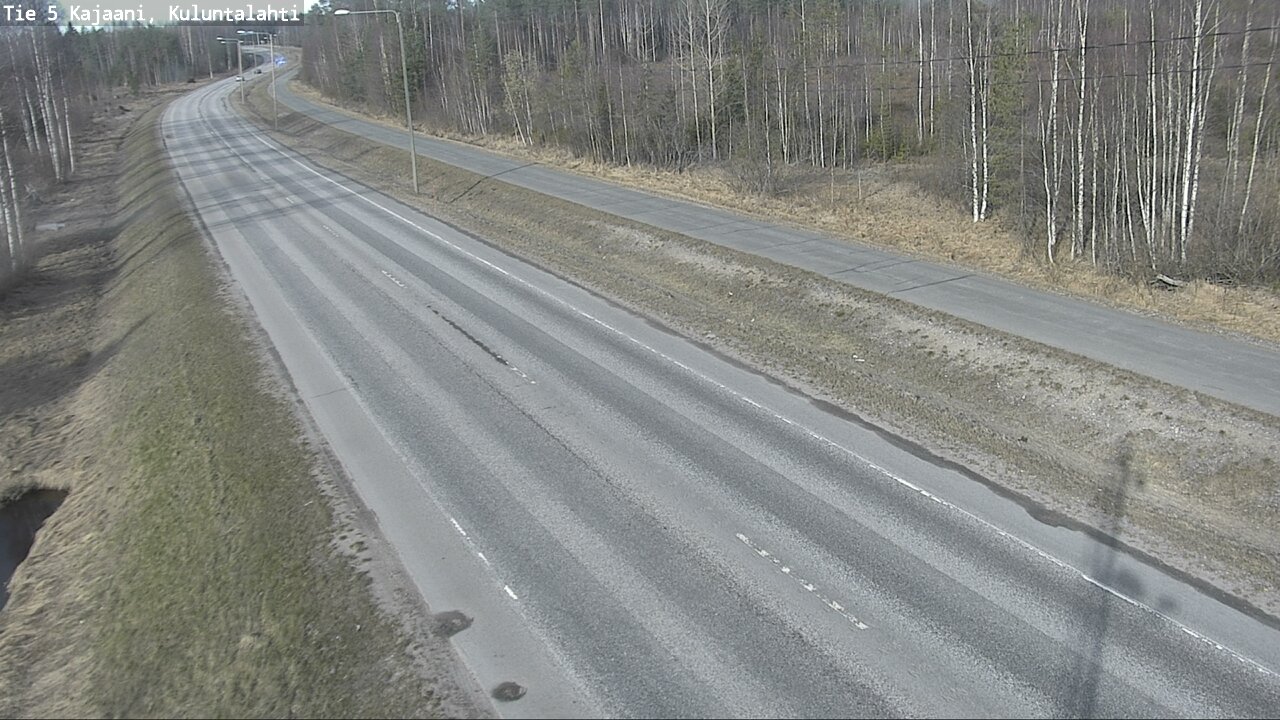 Weather Camera Image Väg 5 Kajaani, Kuluntalahti, Kajaani, Kainuu