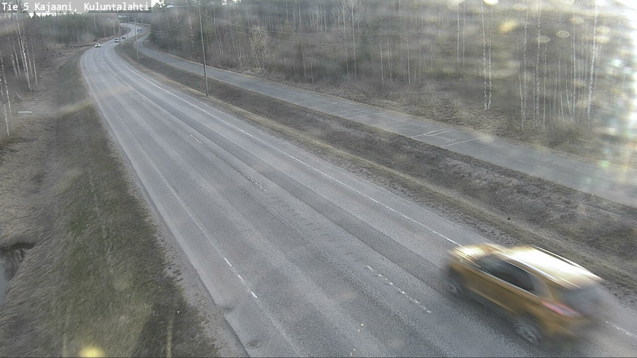 Weather Camera Image Väg 5 Kajaani, Kuluntalahti, Kajaani, Kainuu