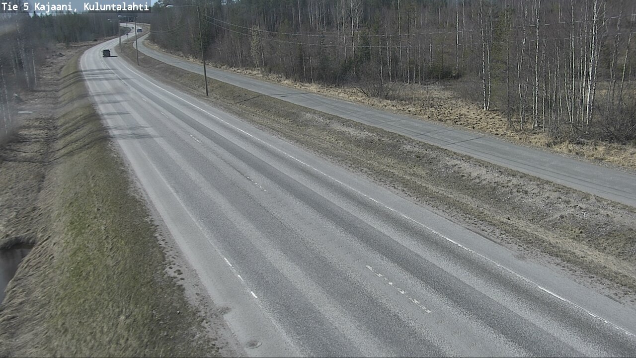 Weather Camera Image Väg 5 Kajaani, Kuluntalahti, Kajaani, Kainuu