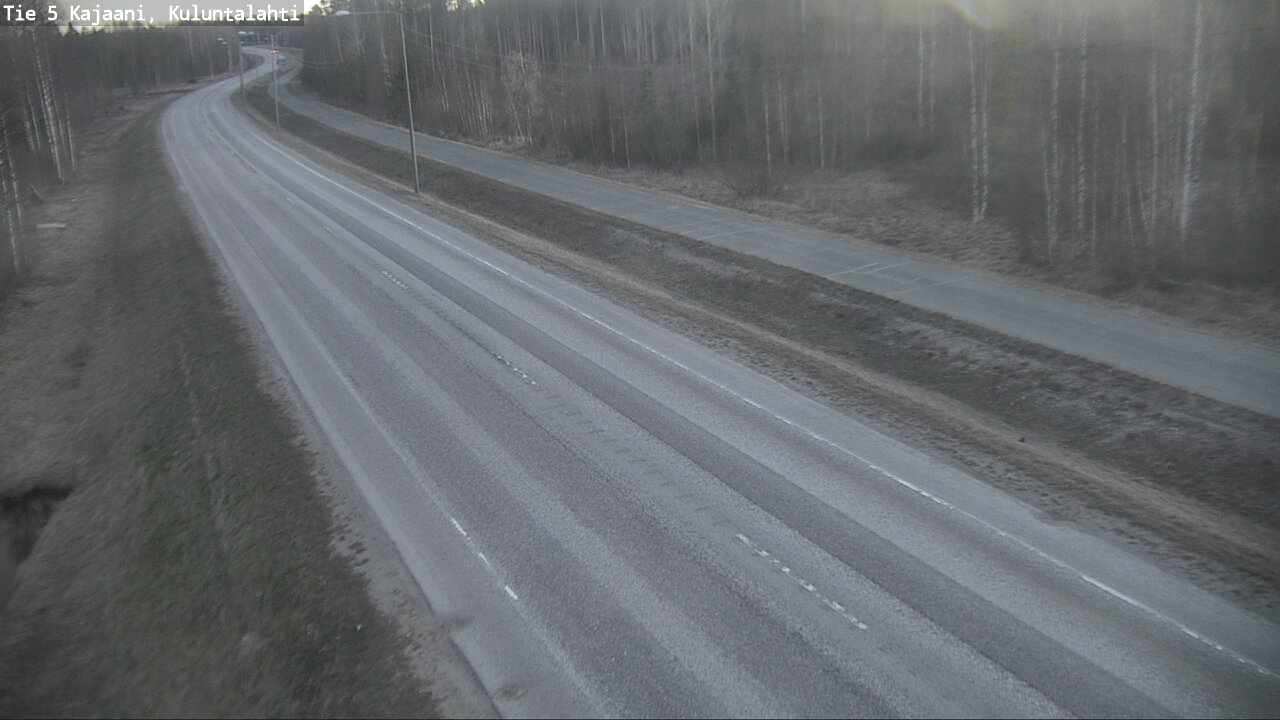 Weather Camera Image Väg 5 Kajaani, Kuluntalahti, Kajaani, Kainuu