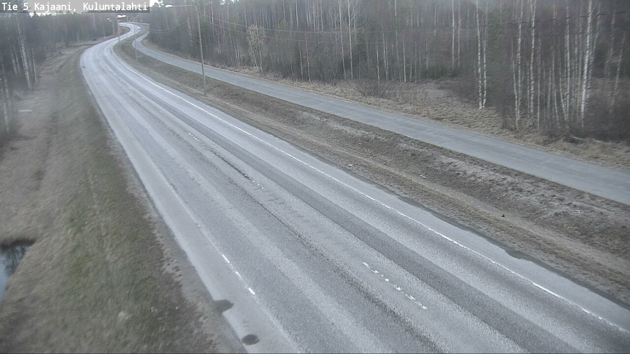 Weather Camera Image Väg 5 Kajaani, Kuluntalahti, Kajaani, Kainuu