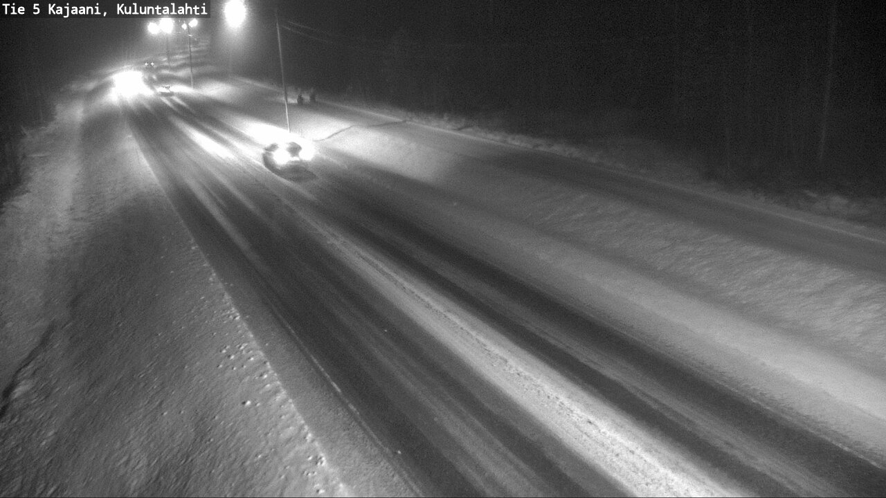 Weather Camera Image Väg 5 Kajaani, Kuluntalahti, Kajaani, Kainuu