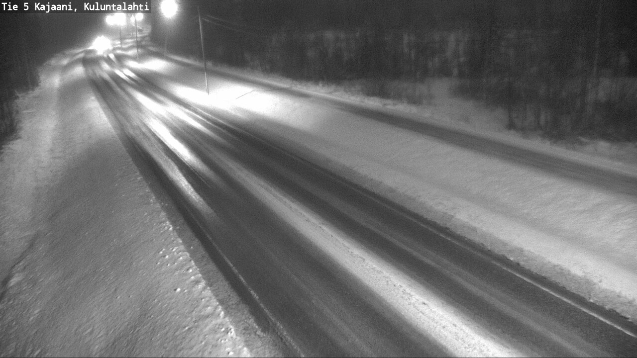 Weather Camera Image Väg 5 Kajaani, Kuluntalahti, Kajaani, Kainuu