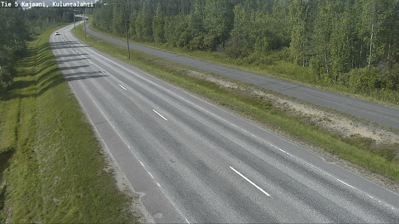 Weather Camera Image Väg 5 Kajaani, Kuluntalahti, Kajaani, Kainuu