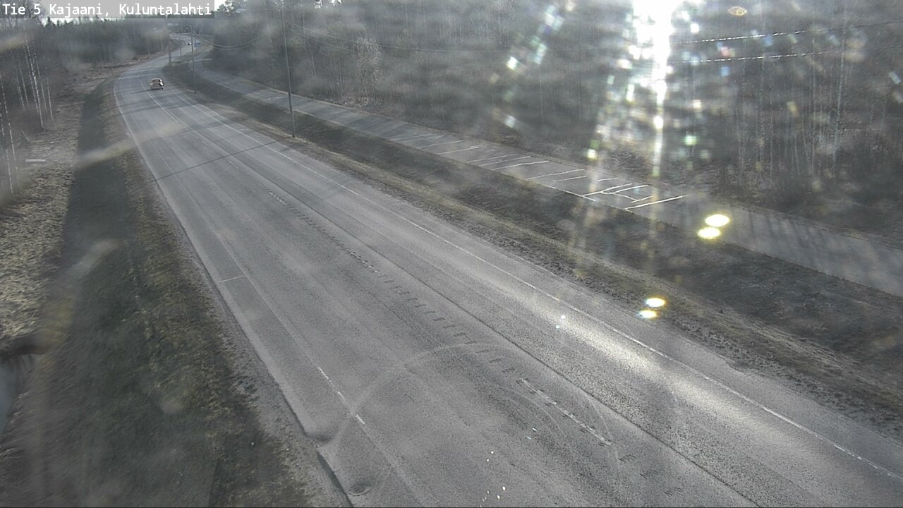 Weather Camera Image Väg 5 Kajaani, Kuluntalahti, Kajaani, Kainuu