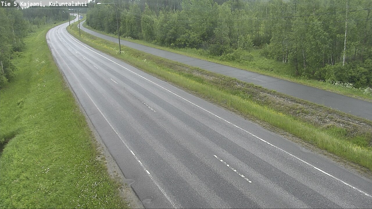 Weather Camera Image Väg 5 Kajaani, Kuluntalahti, Kajaani, Kainuu