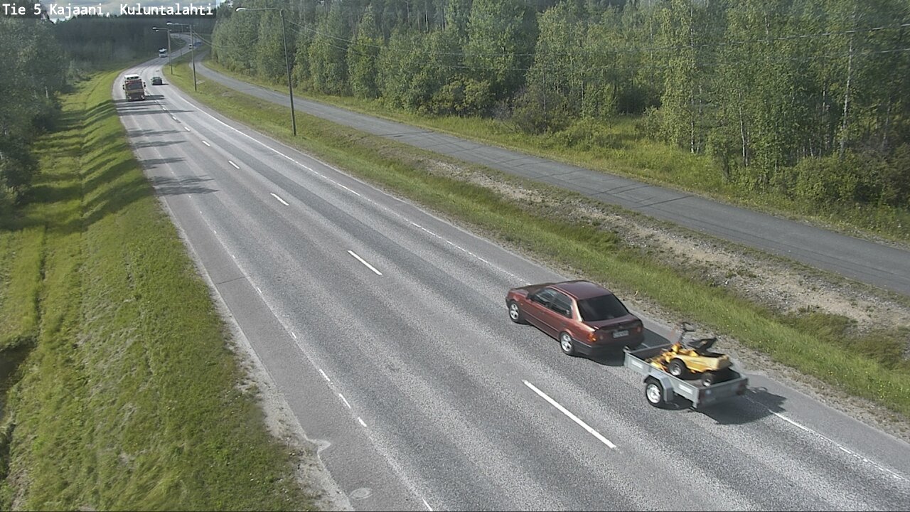 Weather Camera Image Väg 5 Kajaani, Kuluntalahti, Kajaani, Kainuu