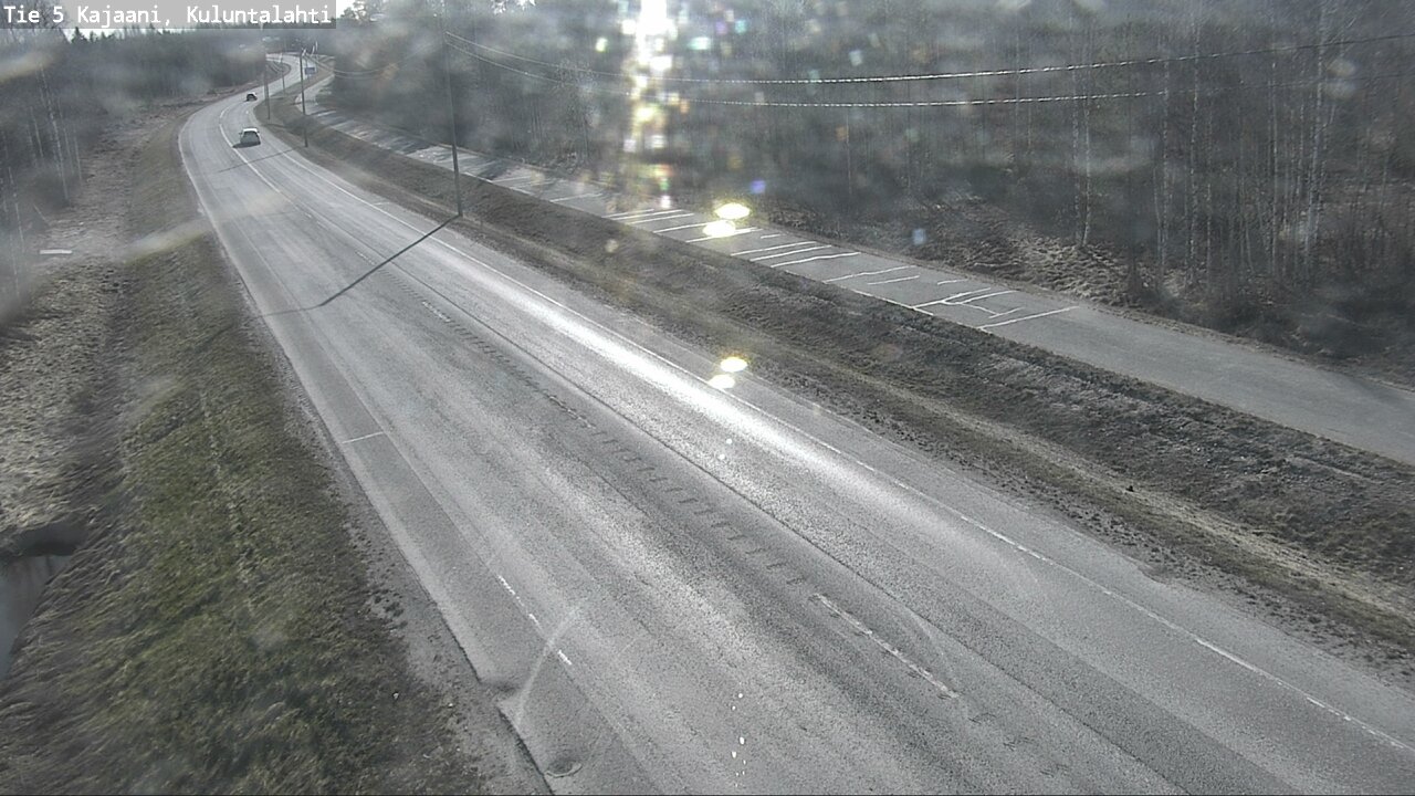 Weather Camera Image Väg 5 Kajaani, Kuluntalahti, Kajaani, Kainuu