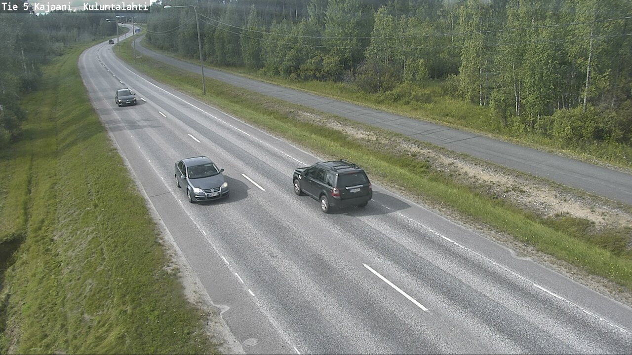 Weather Camera Image Väg 5 Kajaani, Kuluntalahti, Kajaani, Kainuu