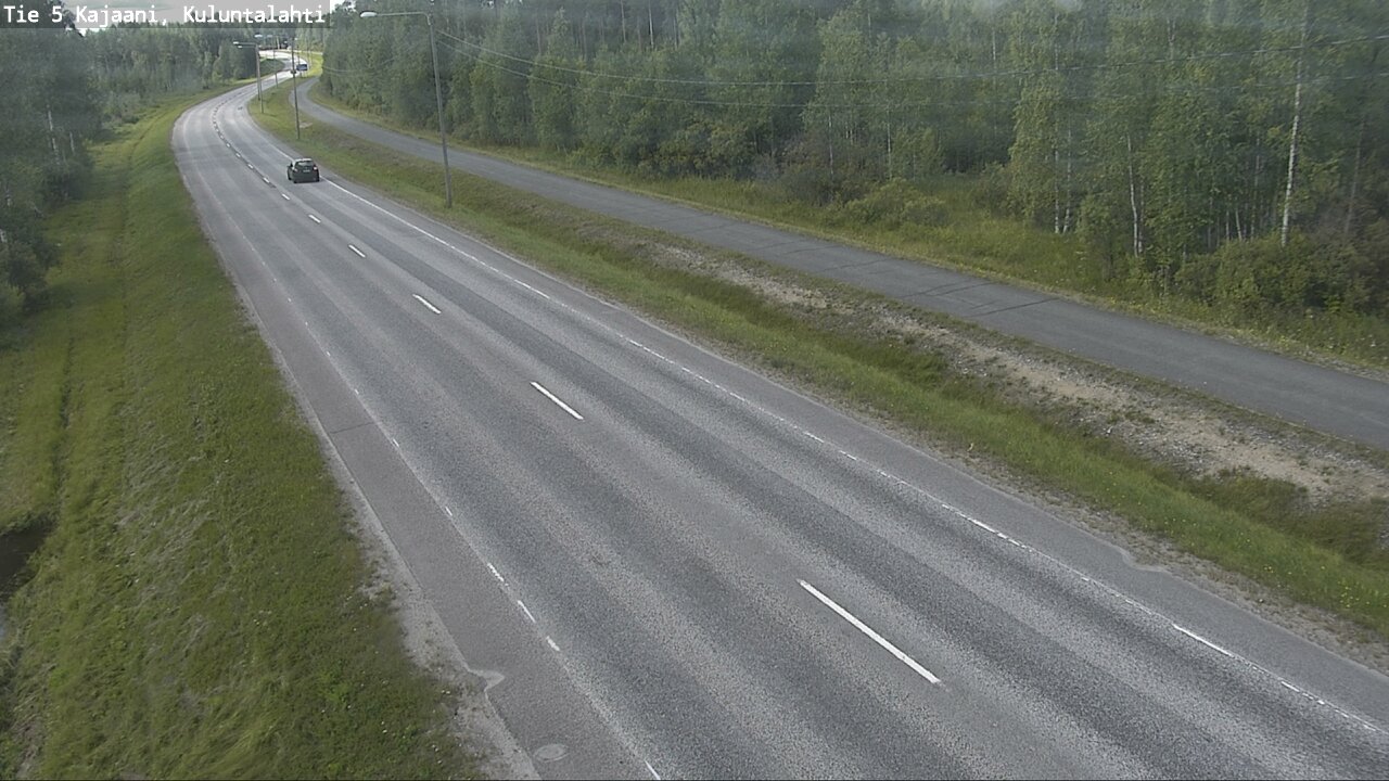 Weather Camera Image Väg 5 Kajaani, Kuluntalahti, Kajaani, Kainuu
