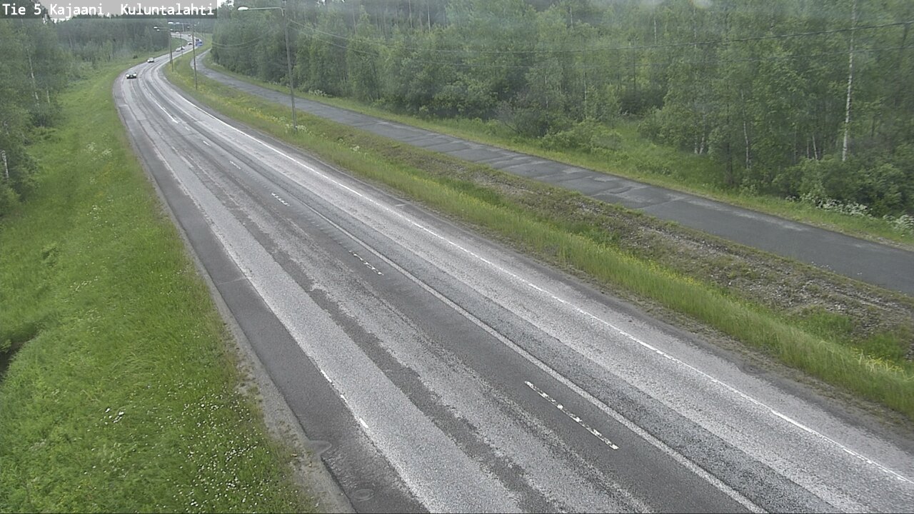 Weather Camera Image Väg 5 Kajaani, Kuluntalahti, Kajaani, Kainuu