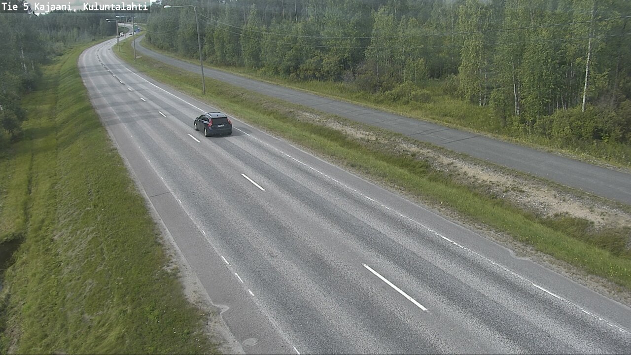 Weather Camera Image Väg 5 Kajaani, Kuluntalahti, Kajaani, Kainuu