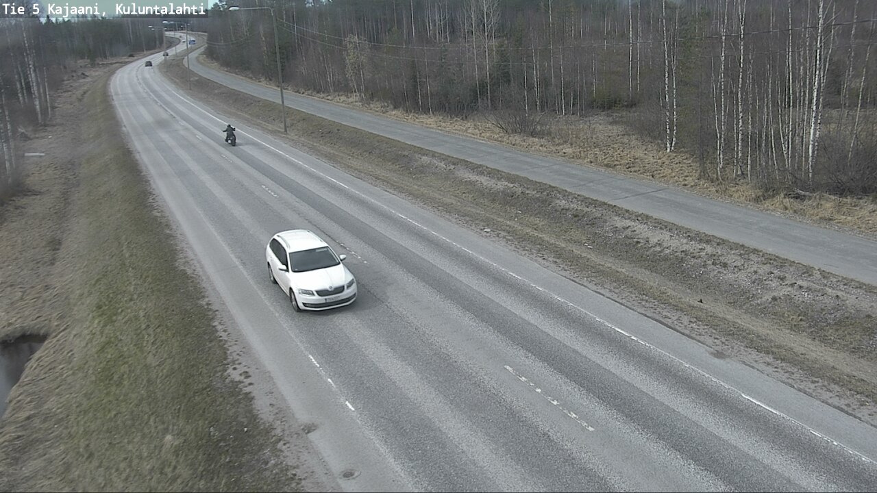 Weather Camera Image Väg 5 Kajaani, Kuluntalahti, Kajaani, Kainuu