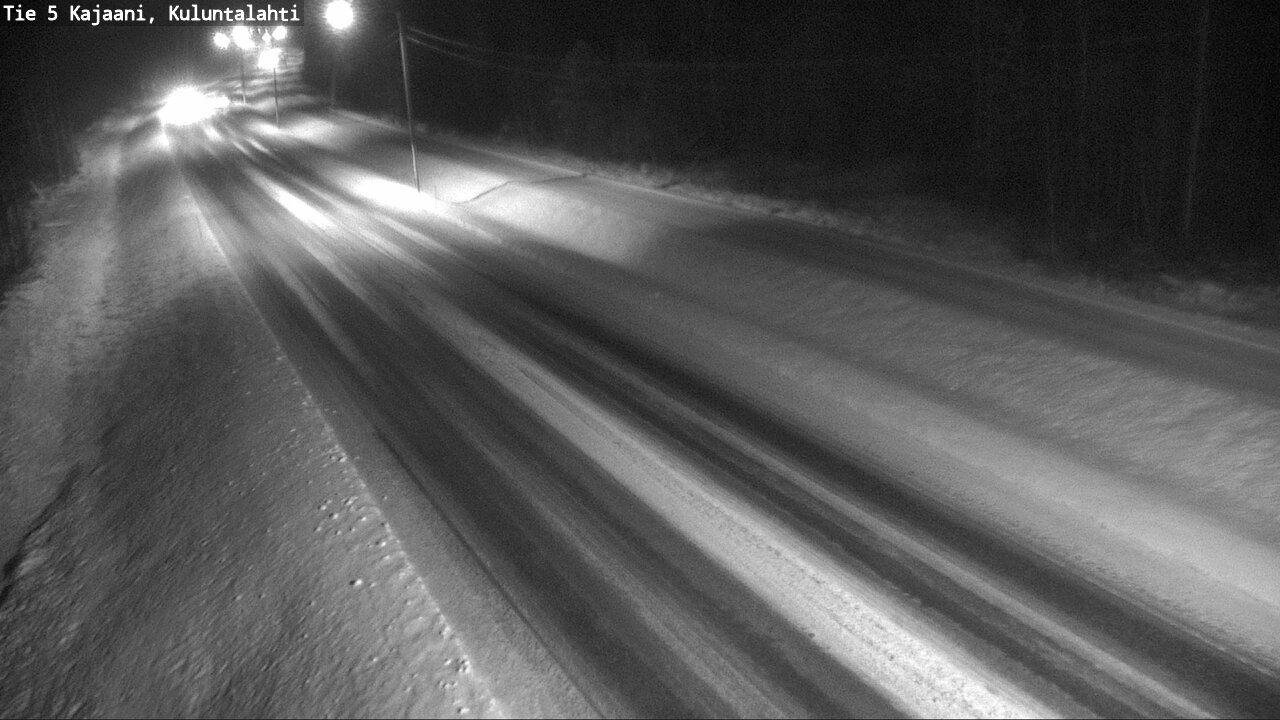 Weather Camera Image Väg 5 Kajaani, Kuluntalahti, Kajaani, Kainuu