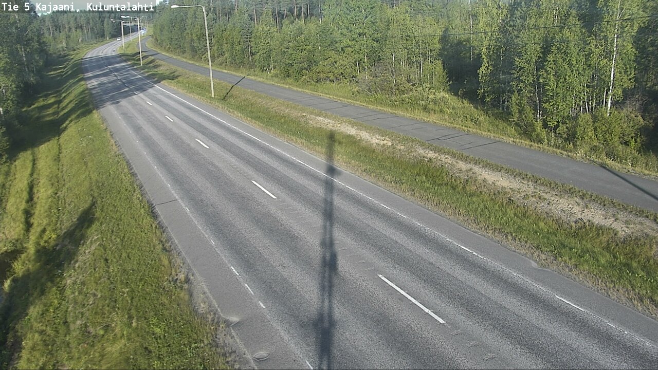 Weather Camera Image Väg 5 Kajaani, Kuluntalahti, Kajaani, Kainuu