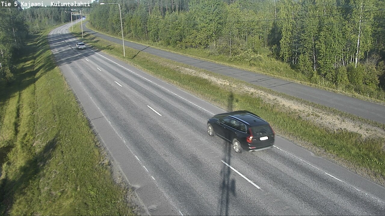 Weather Camera Image Väg 5 Kajaani, Kuluntalahti, Kajaani, Kainuu