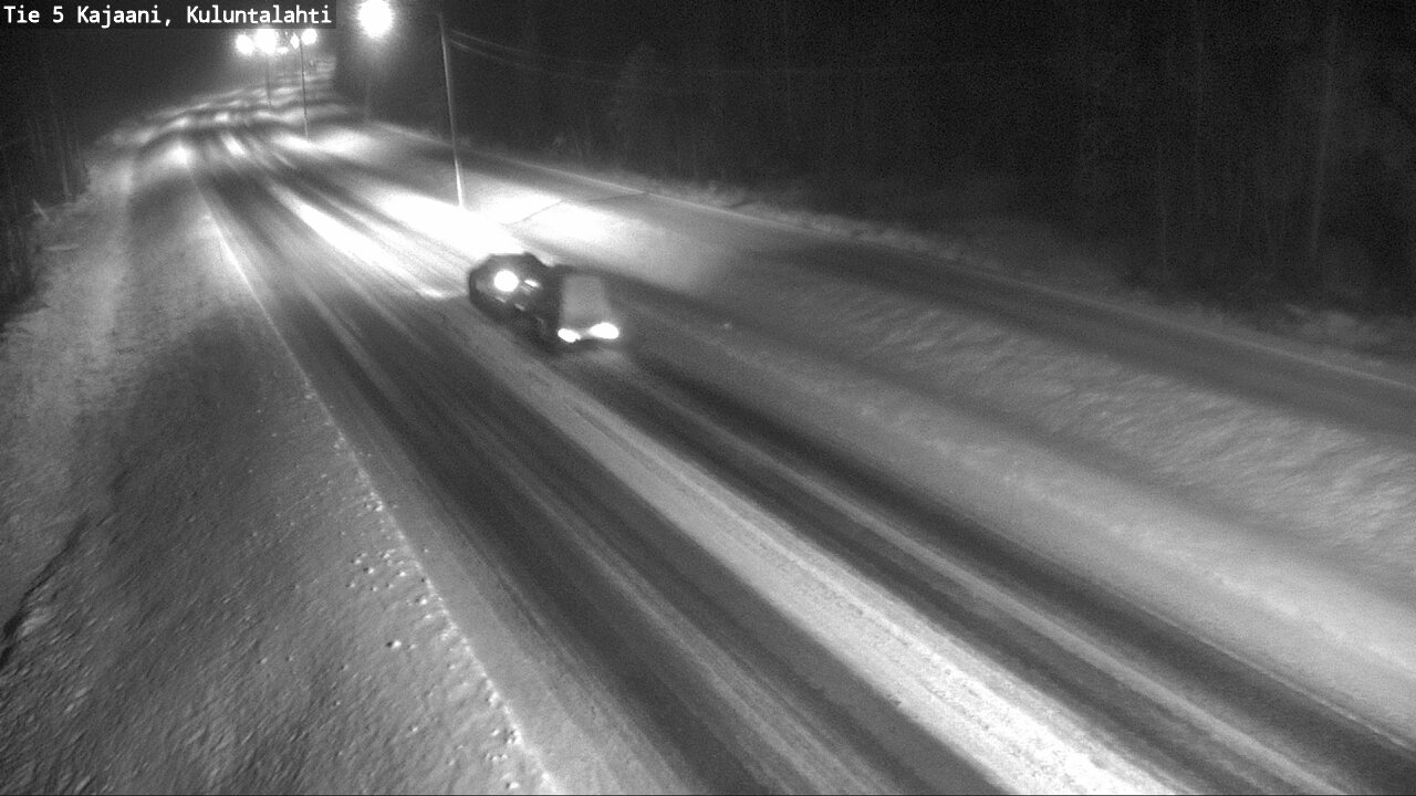 Weather Camera Image Väg 5 Kajaani, Kuluntalahti, Kajaani, Kainuu