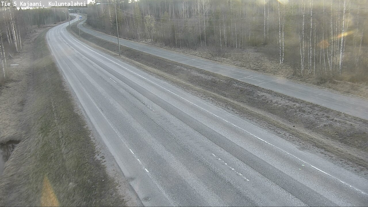 Weather Camera Image Väg 5 Kajaani, Kuluntalahti, Kajaani, Kainuu