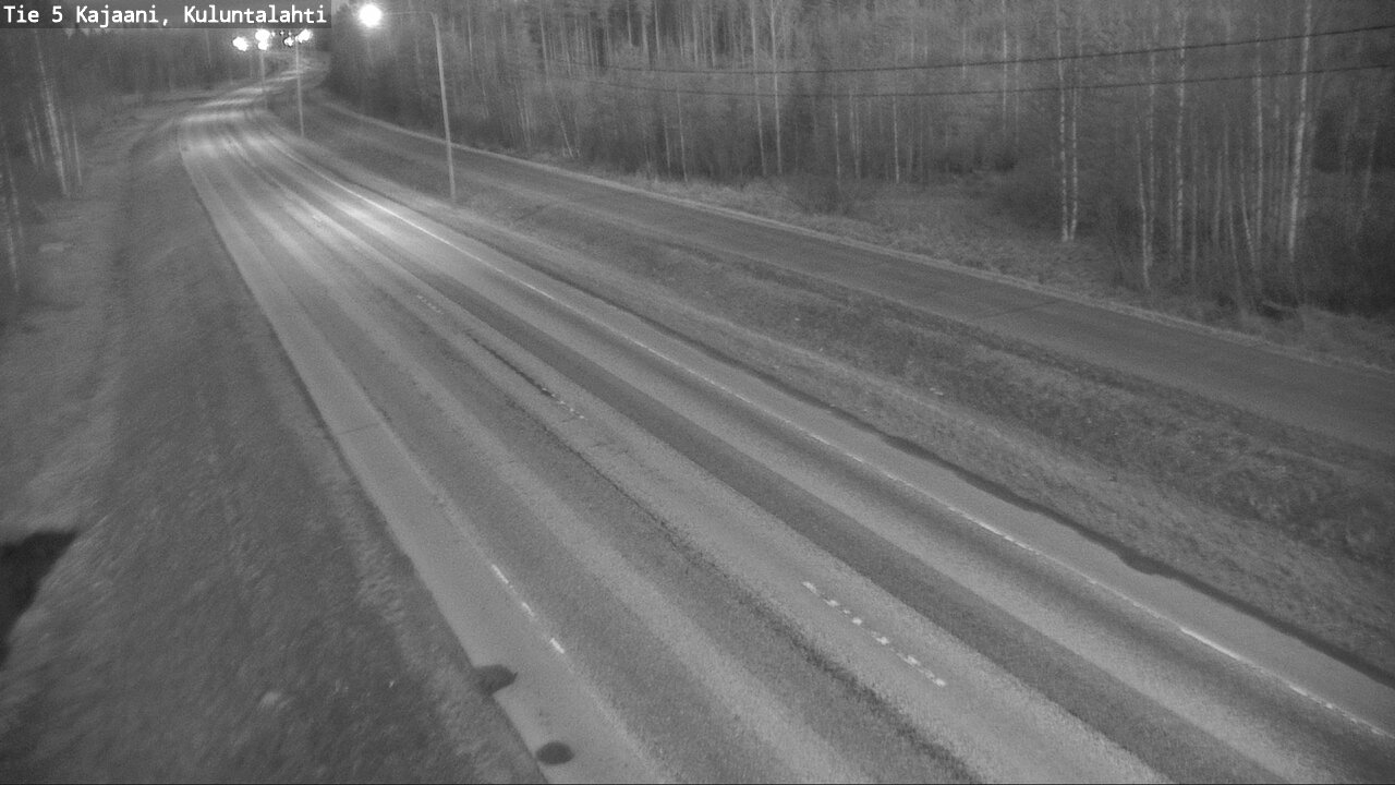 Weather Camera Image Väg 5 Kajaani, Kuluntalahti, Kajaani, Kainuu