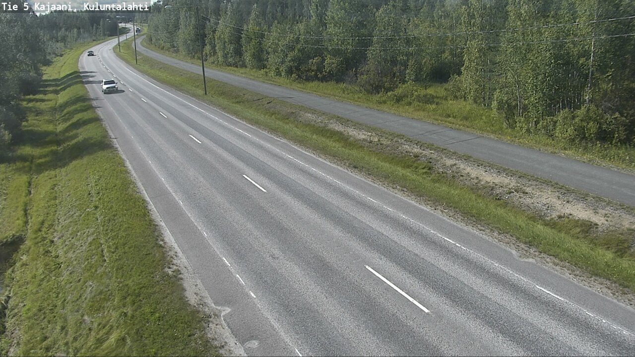 Weather Camera Image Väg 5 Kajaani, Kuluntalahti, Kajaani, Kainuu