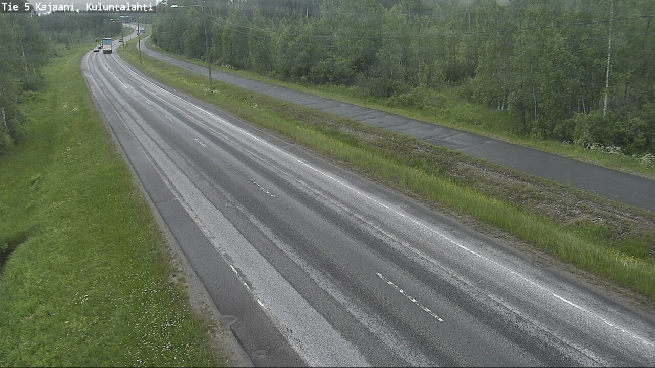 Weather Camera Image Väg 5 Kajaani, Kuluntalahti, Kajaani, Kainuu