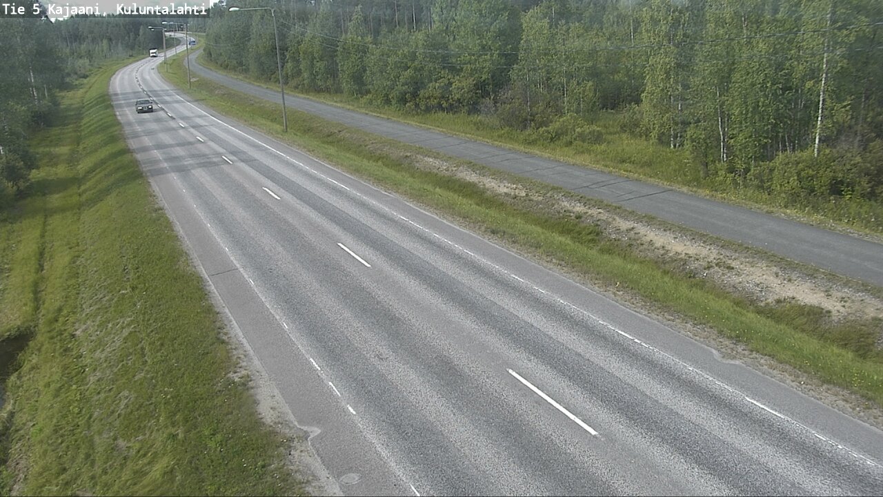 Weather Camera Image Väg 5 Kajaani, Kuluntalahti, Kajaani, Kainuu