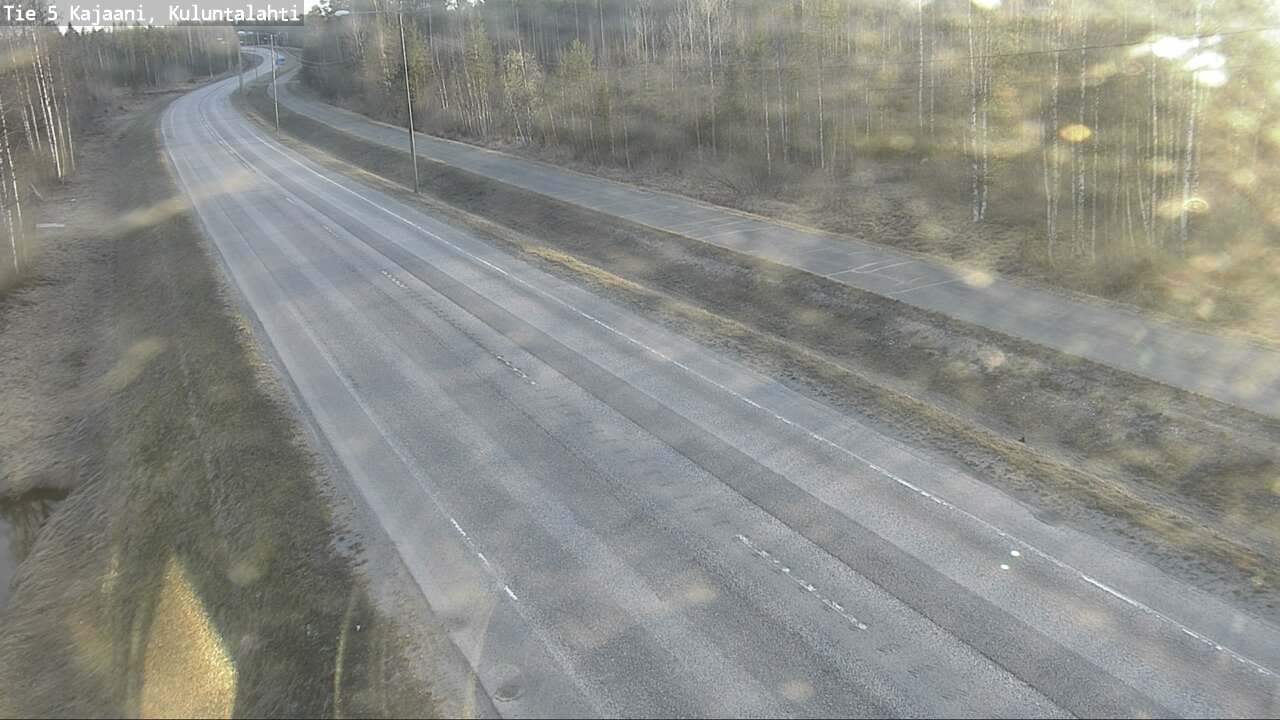 Weather Camera Image Väg 5 Kajaani, Kuluntalahti, Kajaani, Kainuu