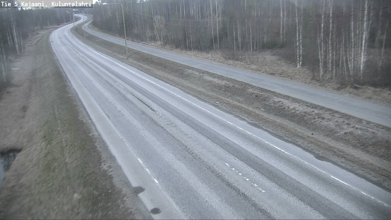 Weather Camera Image Väg 5 Kajaani, Kuluntalahti, Kajaani, Kainuu