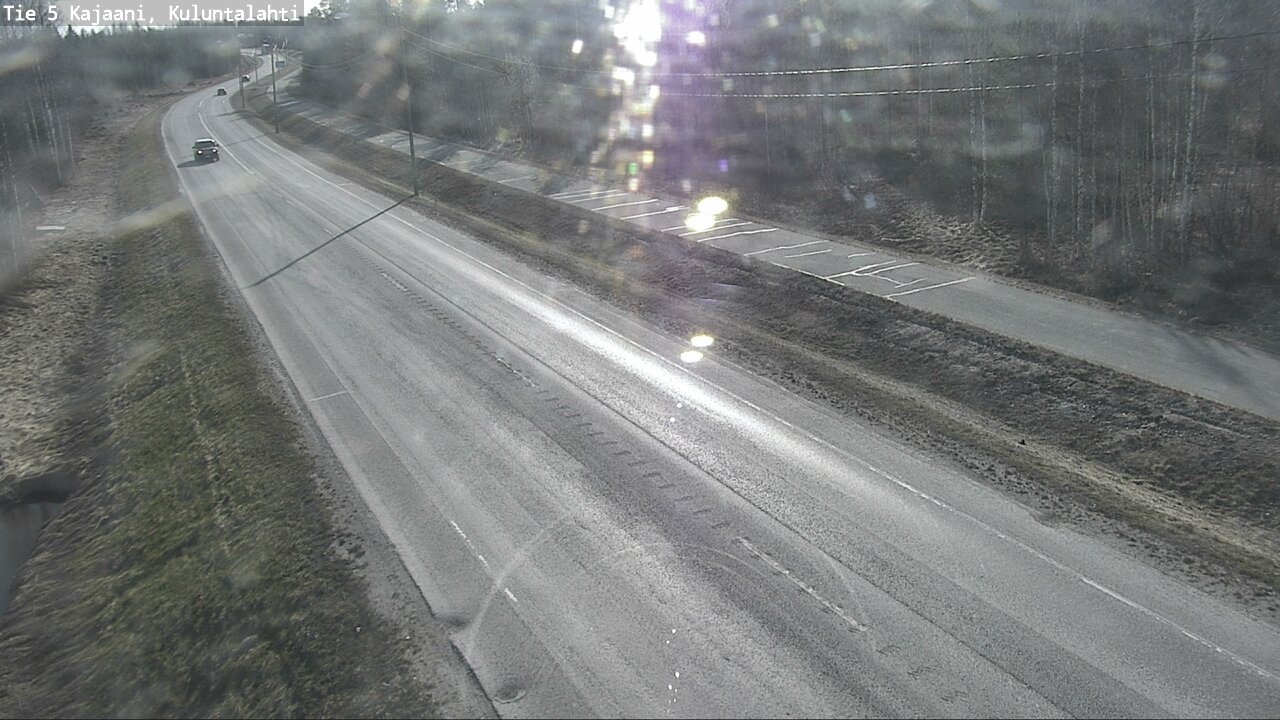 Weather Camera Image Väg 5 Kajaani, Kuluntalahti, Kajaani, Kainuu