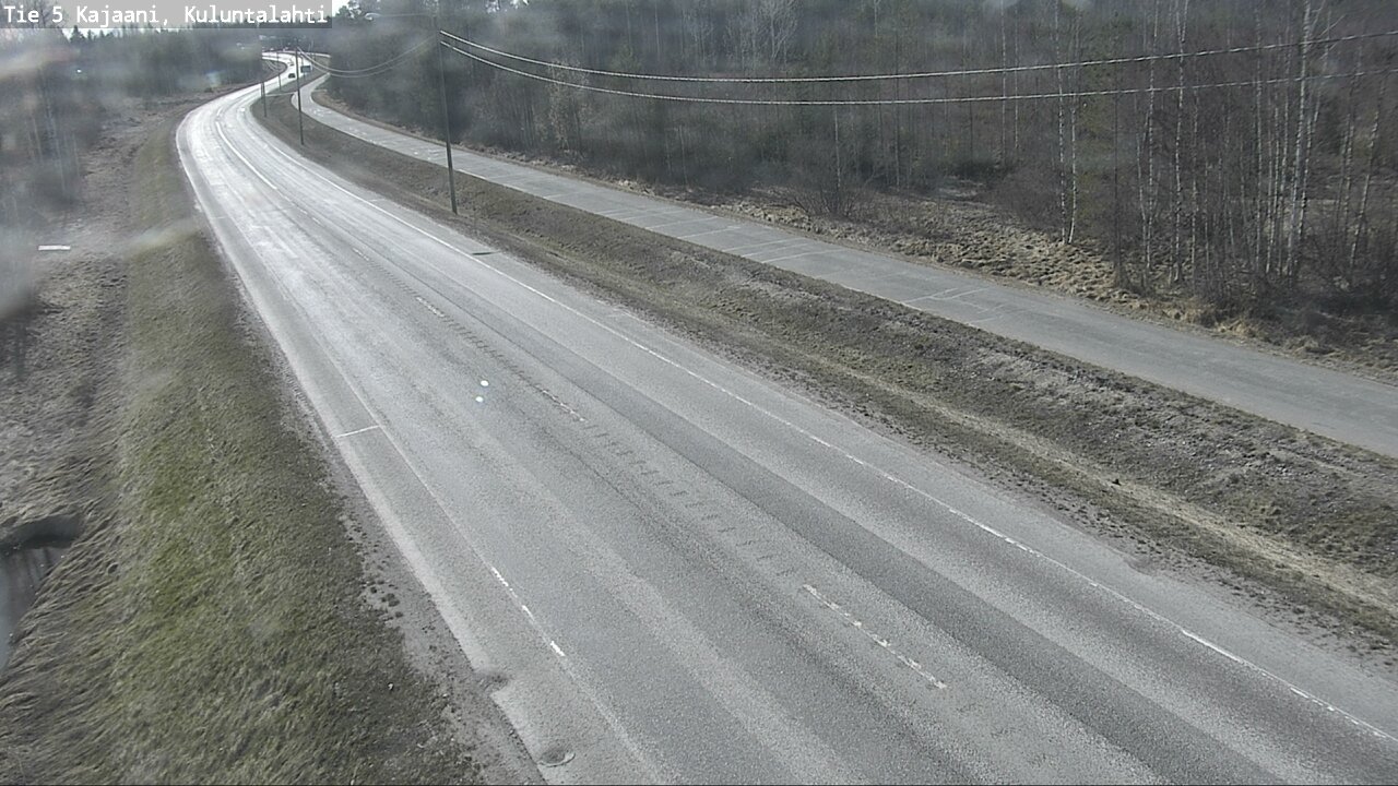 Weather Camera Image Väg 5 Kajaani, Kuluntalahti, Kajaani, Kainuu